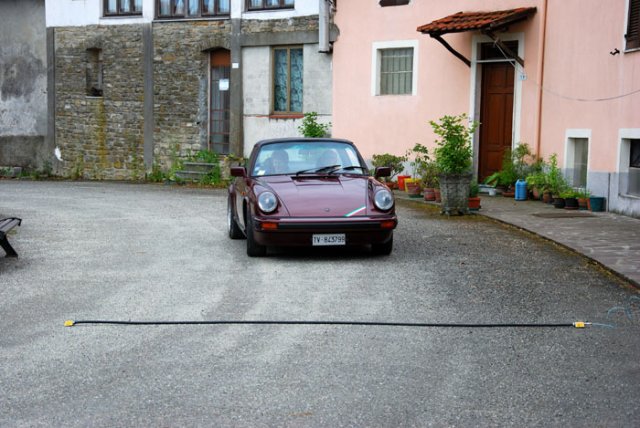 Porsche 911 SC Targa in prova